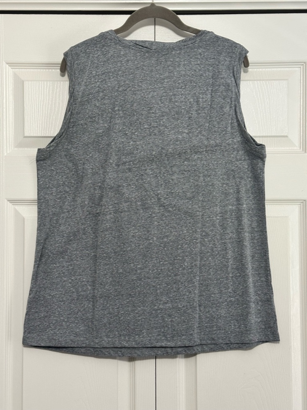 Ann Taylor LOFT Twist Scoop‎ Neck Tank Top in Coastal Grey Size XL NWT - Picture 2 of 5